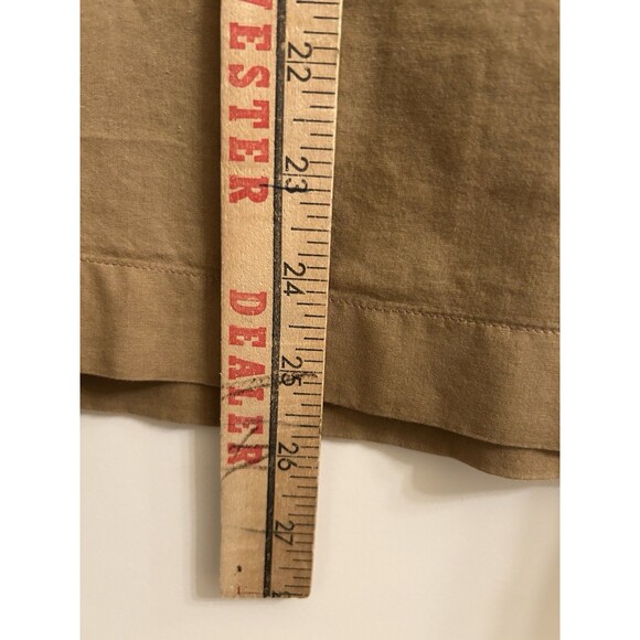 Everlane Women’s Split-Neck Puff Sleeve Hazel Green Shirt Sz 14 Peasant Cottage - Picture 6 of 6